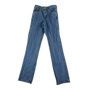 Cinch Jeans Mens 28x36 Blue Denim Straight Leg Western Riding Cowboy Green Label
